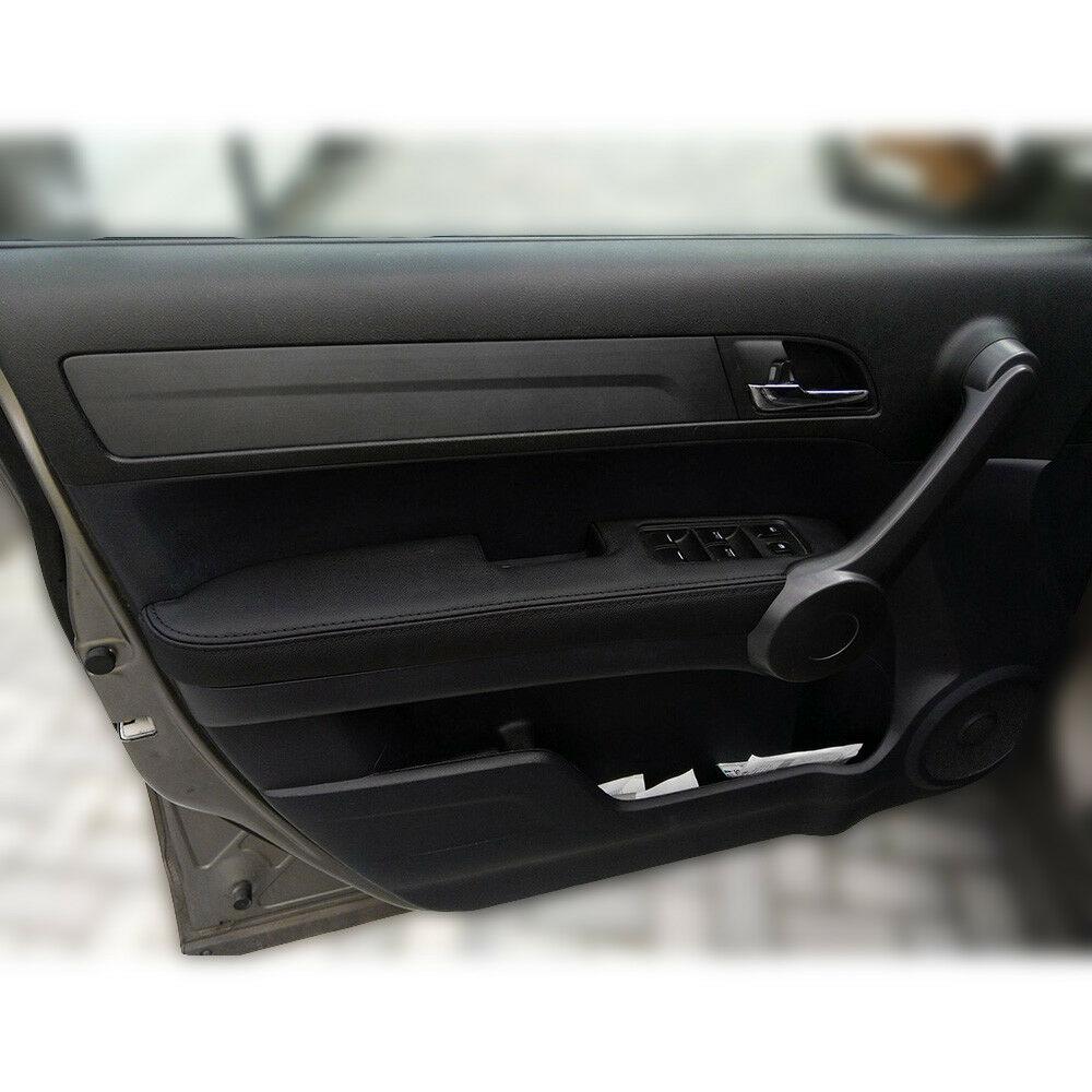 Kryty panelov dverí z umelej kože čierne vhodné pre automobilové diely Honda CR-V 2007 - 2012