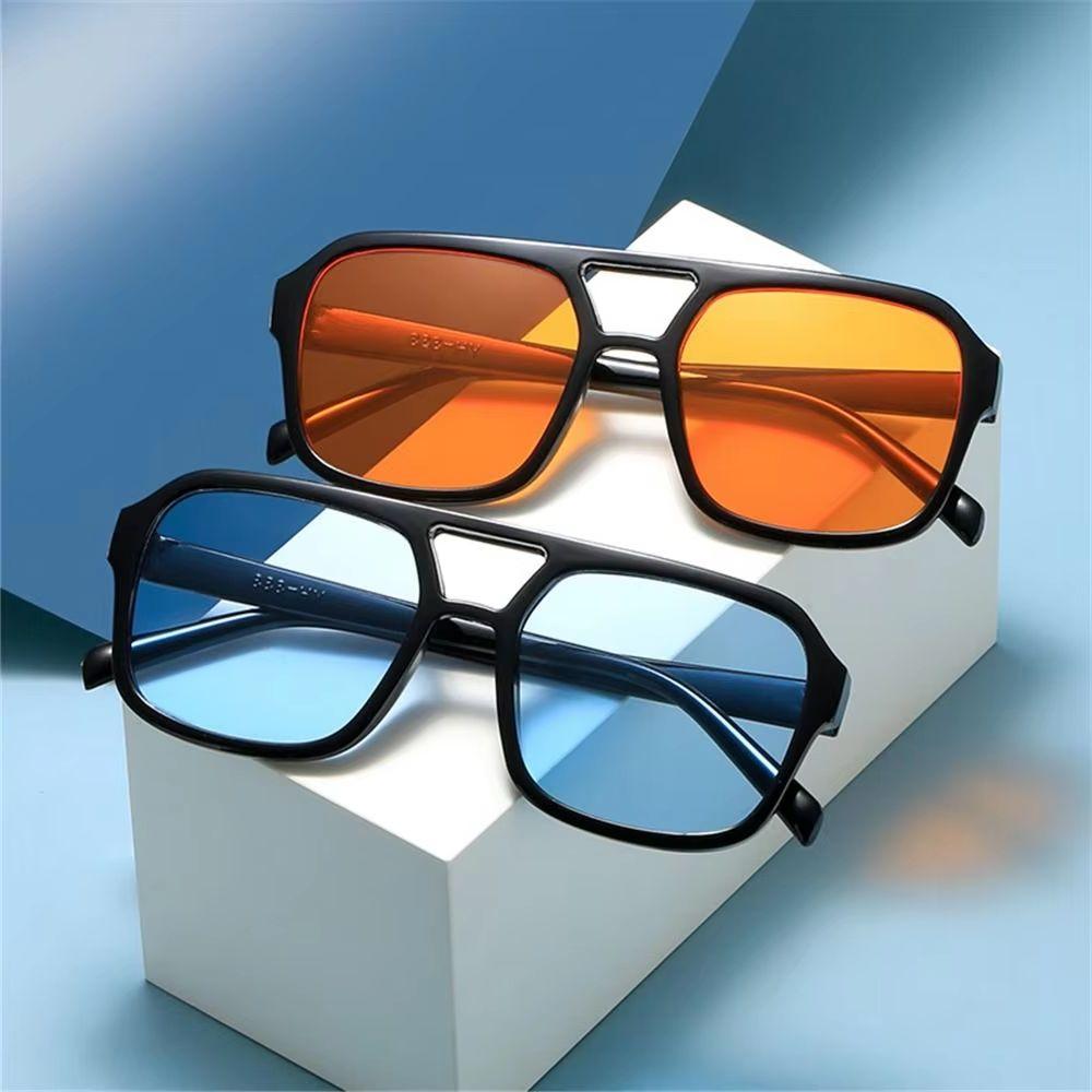 Fashion Ins Style Square Aviation Sunglasses Uv400 Protection Big Frame Shades Retro 70 Sun Glasses For Women & Men
