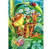 Vollständige 5D-Diamantmalerei zum Selbermachen, Cartoon-Frosch und Schnecke, Stickerei, Kreuzstich, Heimdekoration, handgefertigt
