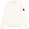 STONE ISLAND Lös Passform Enfärgad Rund Hals Långärmad Huvtröja Herr sweatshirt Vit K1S156100020S0060-V0193