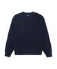 ADHOC Women'S Crew Neck Embroidered Knit (Navy)