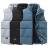 Autumn and Winter Men's Thickened Cotton Vest Sleeveless Vest Korean Version Vest Stand-up Collar Casual Jacket