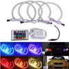 Inelul farului cu bliț este potrivit pentru faruri 360 de grade cu LED alb super strălucitor BMW E 461 set MM LED multicolor Angel Eye 5050 RGB far bliț
