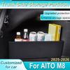 For AITO M8 2025 2026 2PCS Car Trunk Storage Partition Thicken Trunk Side Partition Multifunction Storage Box Auto Accessories