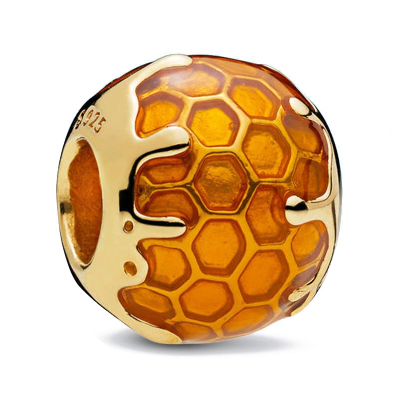 New In Original Charm Bee Beads Fit Bracelet For Women Copper Pendant Bead Jewelry Spring Festival Mother Gift