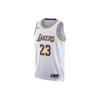 ג'רזי Swingman Dri-FIT של הלייקרס לברון ג'יימס לבן לגברים DN2081-103