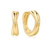 ANIA HAIE Gold Cross Duo 925 Silver Ring Earrings E061-16G