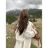 Palton Gros Călduros de Iarnă pentru Femei, Jachetă Lungă Tip Trench cu Guler din Blană Faux Mink, Eco-Friendly