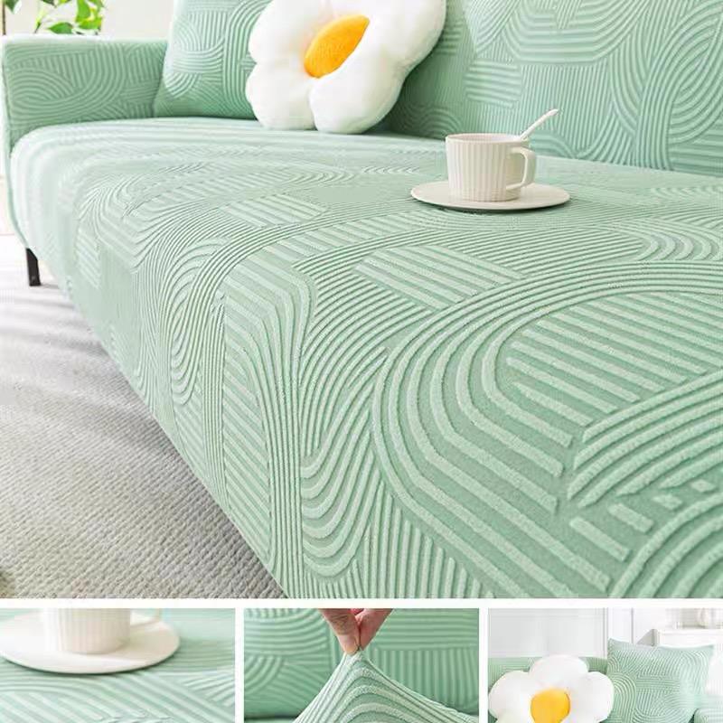 Thick Nordic Jacquard Sofa Covers for Living Room Adjustable Elastic Sofa Cover Sofas Covers for Armchairs Non-slip Couch Cover