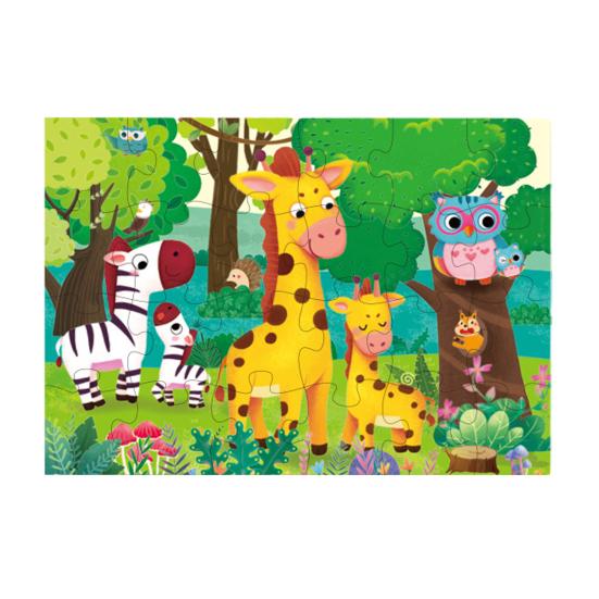 Yousheng 24/48/60Pcs/Set Cartoon Jigsaw Puzzle Toy Animal Vehicle Dinosaur Preschool Leaning Puzzle Game Toddlers Boys Girls Educational Floor Puzzle