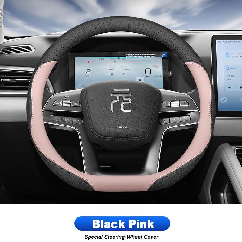 For BYD Yuan UP Pro 2024 2025 Car Steering Wheel Cover Anti Slip Wear Resistant Special Interior Protective Decoration Accessories