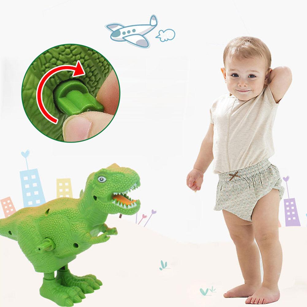 Kids Clockwork Dinosaur Toy Spring Wind Up Educational Toy Years Dina Bar Clockwork Toy 0-3 Old M0O9