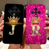 For Infinix Zero 8 8i Fashion Crown Letter Phone Case For Infinix Zero8 Zero8i X687 X87B Black Silicone Soft Cases Bumpers