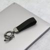 1PC Pure Color Buckle Cars Key Ring Bag Pendants Leather Car Key Rings For Car Leather Keychain Gifts Car Accessories