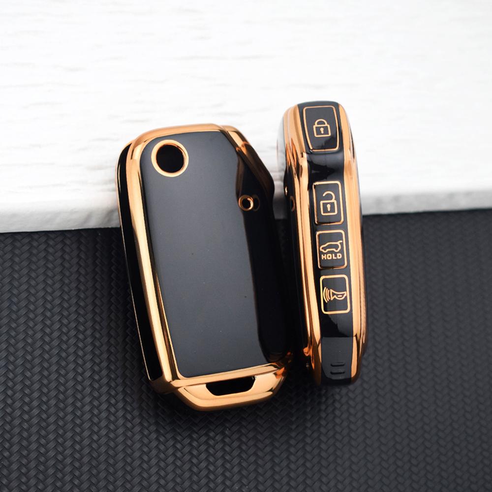 4 Buttons TPU Flip Key Case Cover for KIA Sportage R Stinger GT Sorento Ceed Cerato Forte -Full Protection Key Fob Accessories