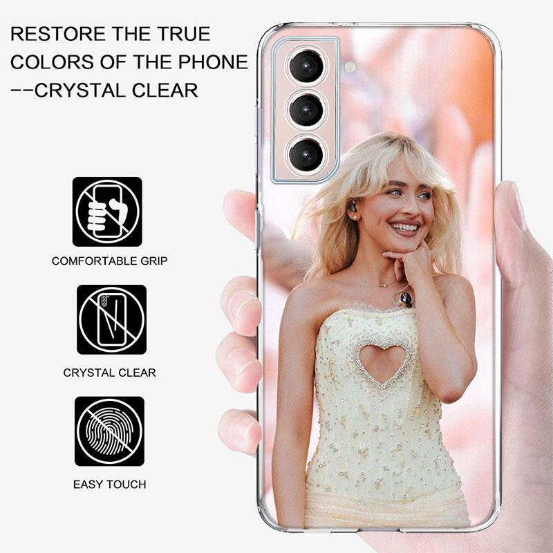 Coque de téléphone Singer S-Sabrina Carpenter Pour Samsung A16 A26 A36 A56 A17 A15 A25 A35 A55 A14 A24 A34 A54 A04S A05S Galaxy Note 20 1