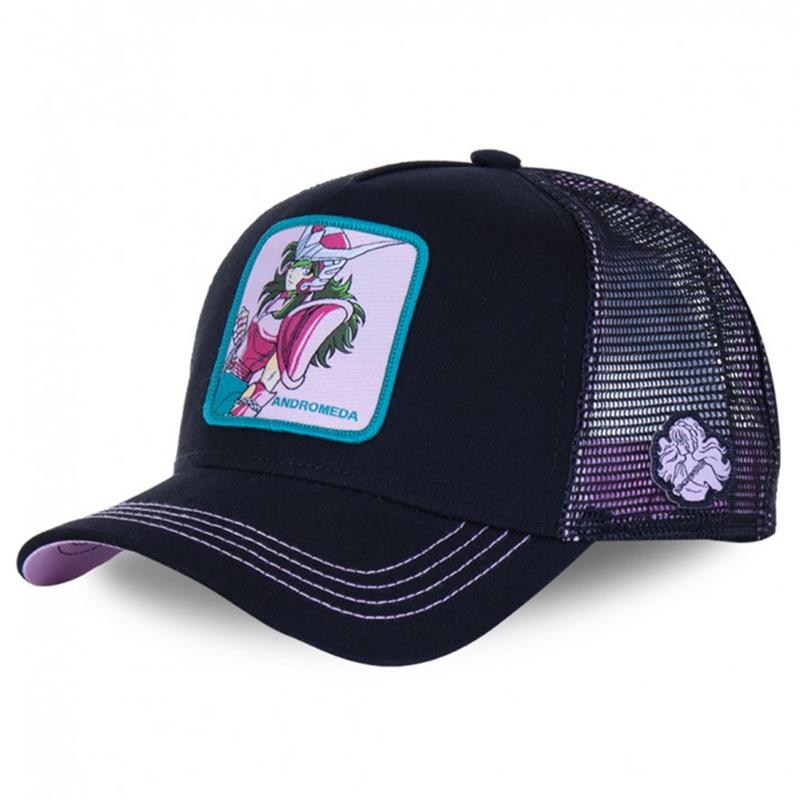 High Quality Anime Cartoon Anime Snapback Baseball Cap Unisex Women Hip Hop Dad Mesh Trucker Hat Dropshipping
