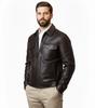 Lambskin Leather Motorcycle Causal Party Genuine Handmade Men Jacket Dark Brown