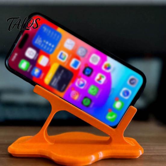 Showcase Phone Holder Lazy Stand, Ergonomic Curved for Side Lying Bed Light Luxury Stand Sofa, Hands-Free Cradle Watching Video, Portable Desk