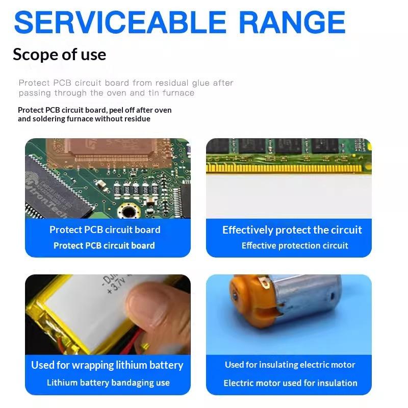 Tape 400°C High Temperature Heat Resistant Thermal Insulation Tape For Bga Soldering Pcb Repair 10/15/20/30/35Mm