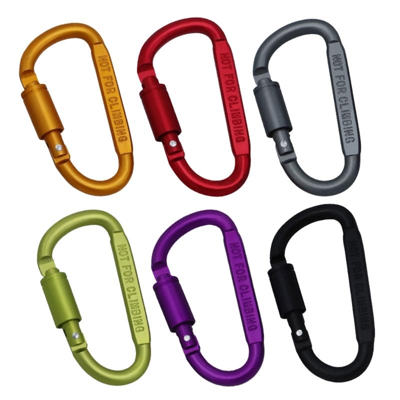 Heavy Duty Twistlock D-vormige Gesp Rotsklimmen Karabiner Vervanging Aluminiumlegering Bergbeklimmen D-ring Clip