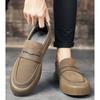 Men's Casual New Trend Fashion Loafers Faux Cow Suede Leather Soft Soled Casual Shoes Luxury Outdoor Jogging Sneakers Trainers