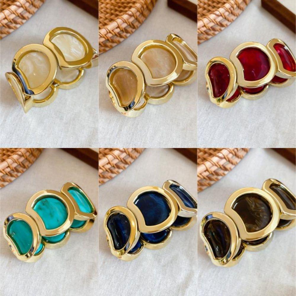 Geometric Links Women's Stretch Bracelet Stretch Fit Vintage Bangle Acrylic Bracelet Daily Outfits