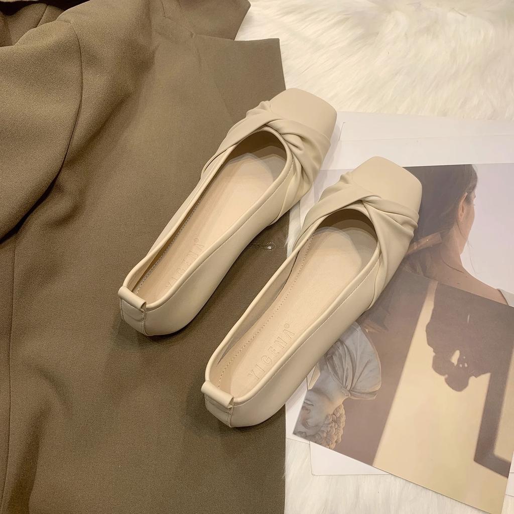 Mary Jane Fairy Wind Gentle Soft-soled Ladyshoes Spring and Autumn 2025 New Versatile Flat-soled Doudou Grandma Single Shoes Women