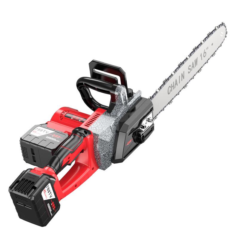 BAIPUXI 6-inch Cordless Electric Chainsaw CN Plug (adapter Included)