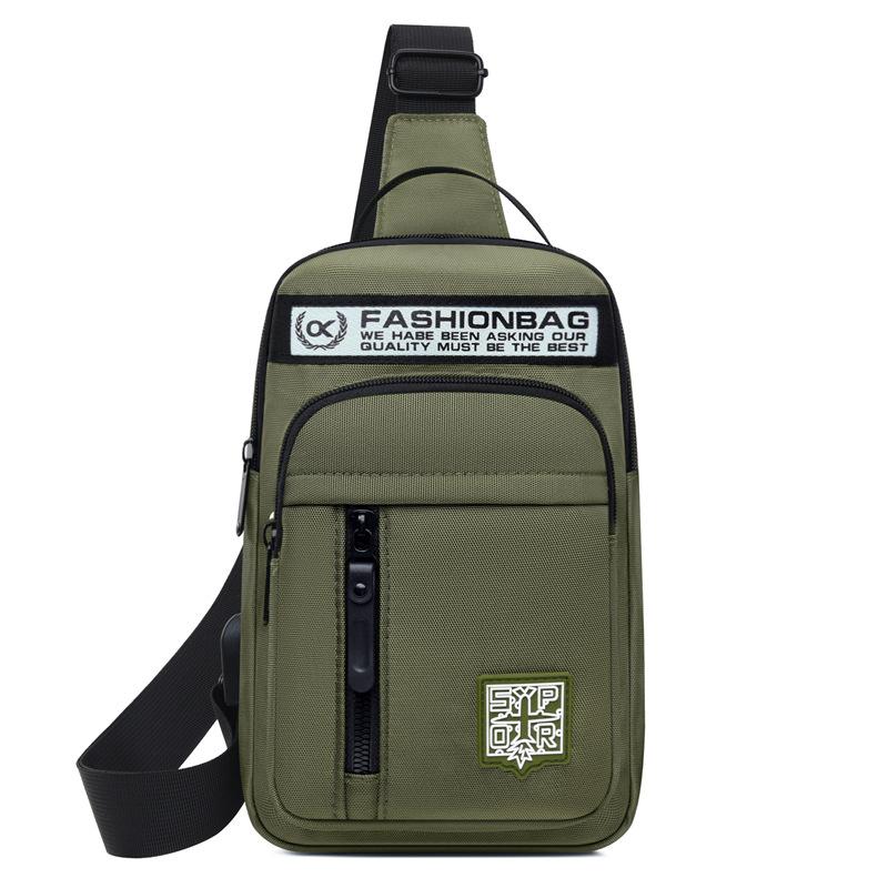 Brusttasche Herren High-End Neu Einzelschulter Umhängetasche Lässig Mode Oxford-Gewebe Brusttasche Outdoor-Sportarten Leichter Rucksack