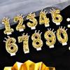 Crown Birthday Digital Candles, Adult And Children's Birthday Candles, Party