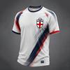 Men's England Football Printed Jersey Short Sleeve Crew Neck Athletic Soccer Shirt Lightweight Breathable Sportswear for Training and Casual Wear