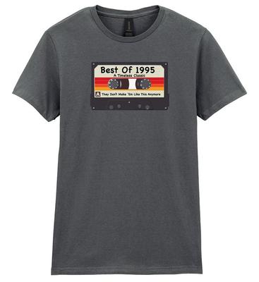 Womens 30th Birthday T-Shirt Best 1995 Cassette Tape Music 30 Timeless Classic