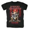 Men's Top Rock Dark T Shirts Avenged Sevenfold Band Nightmare Black Classic Style T Shirt Graphic Short Sleeve Shirt Unisex
