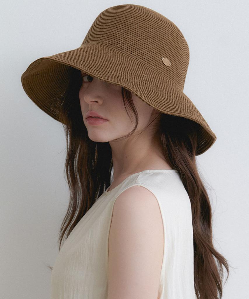 Hallen Wide Pendant Bucket Hat (C079_Brown)