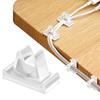 50/10 Stück Kabel-Organizer-Clips Vertikales Kabelmanagement Draht-Manager Nylon Weißer Kabelhalter Lade-Datenkabel Aufwickler