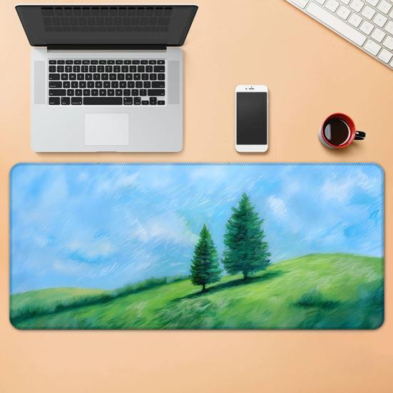 Yousheng Cartoon Mouse Pad Rectangle Waterproof Home Office Gaming Computer Laptop Mousepad Desk Mat with Non-slip Rubber Base PC Accessories