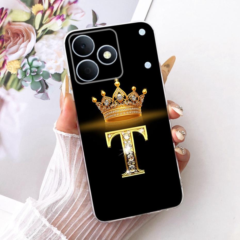 2026 Fashion Letter Phone Case For Realme Note 80 RMX5388 Clear TPU Back Cover For Realme Note80 4G Soft Silicone Cases