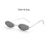 Lunettes de soleil ovales design mode pour hommes et femmes Rétro Petite monture Lunettes de soleil Vintage Lunettes de soleil d'été Lunettes UV400 Teintées