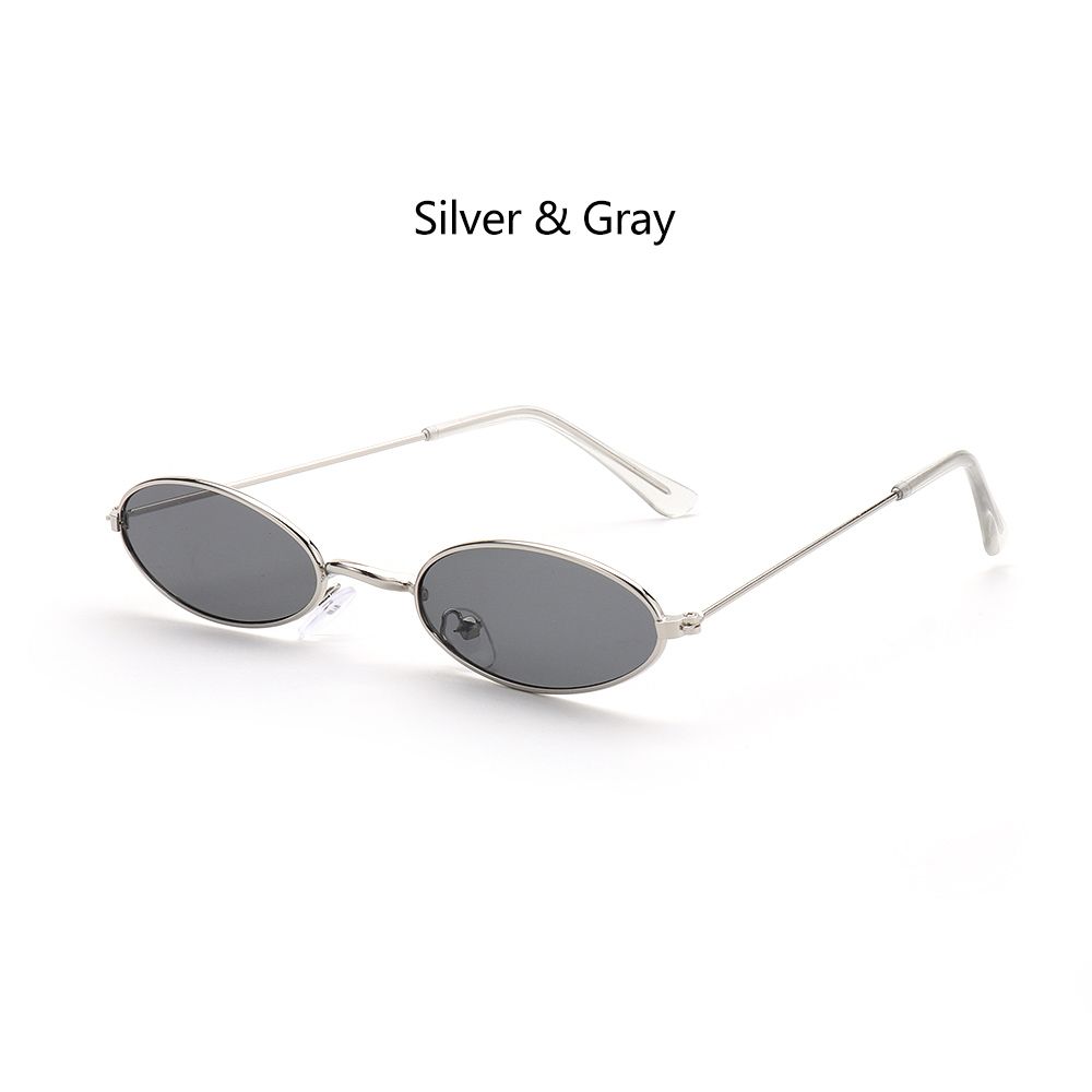 Lunettes de soleil ovales design mode pour hommes et femmes Rétro Petite monture Lunettes de soleil Vintage Lunettes de soleil d'été Lunettes UV400 Teintées