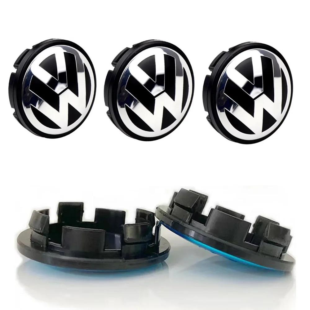 4pcs 55mm 65mm for VW Volkswagen Jetta MK5 Golf Passat Car Styling Wheel Center Wheel Hub Cap Modification Accessories Suitable