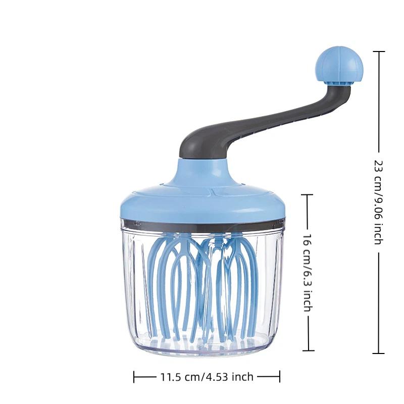Multifunctional Manual Whisk Semi-Automatic Egg White Cream Cake Egg Hand Mixer Hand Crank Beater Household Kitchen Gadget