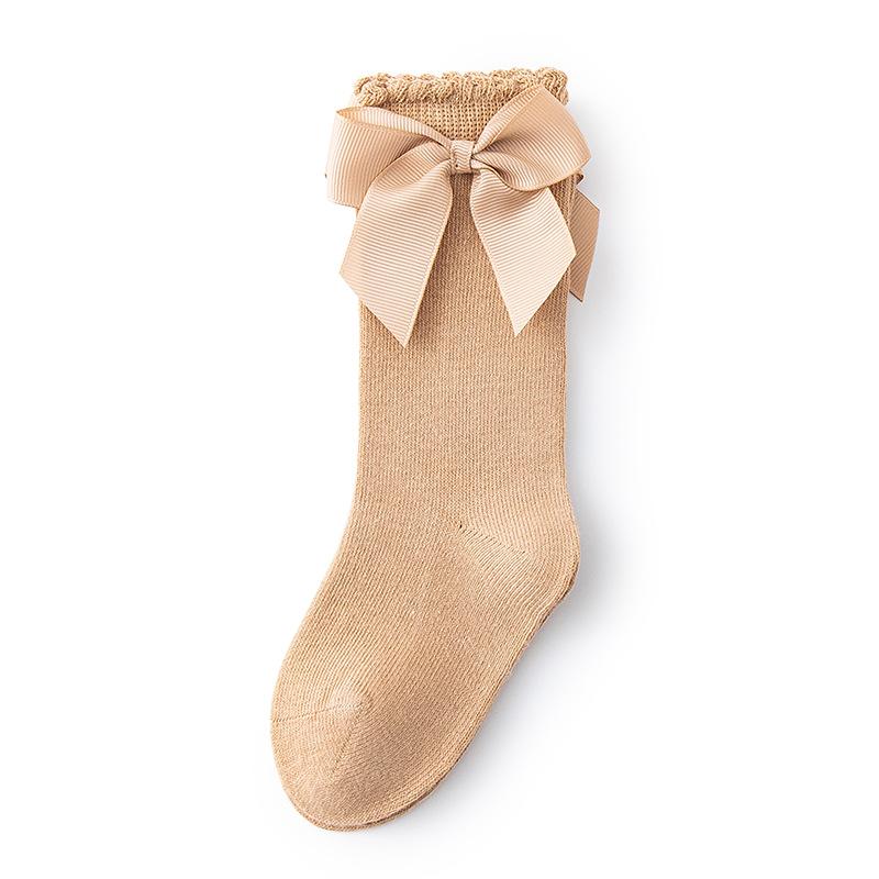 Baby Accessories New Girls' Socks Spring Summer Bow Princess Mother Kids Socks  Korean Children's Cotton Floor Socks