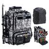 [Goture] Fishing Backpack, 45L Large Capacity, 600D Oxford Fabric, Water-Repellent, Tackle Storage, Multifunctional, for Fishing, Hiking, Travel, Outd