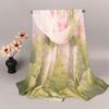 50*160cm Spring Summer Scarf Lotus Pattern Printed Scarves Fashion Long Shawl  For Women Girls