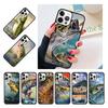 Fishing Lake Sunset Soft Rubber Phone Case Cover For iPhone 17 Air 15 16 14 13 12 Pro Max 11 Pro Max Plus Coque