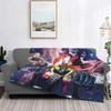 Goldrake UFO Robot Blanket Soft Flannel Fleece Warm Grendizer Mazinger Throw Blankets for Office Bedding Couch Bedspreads