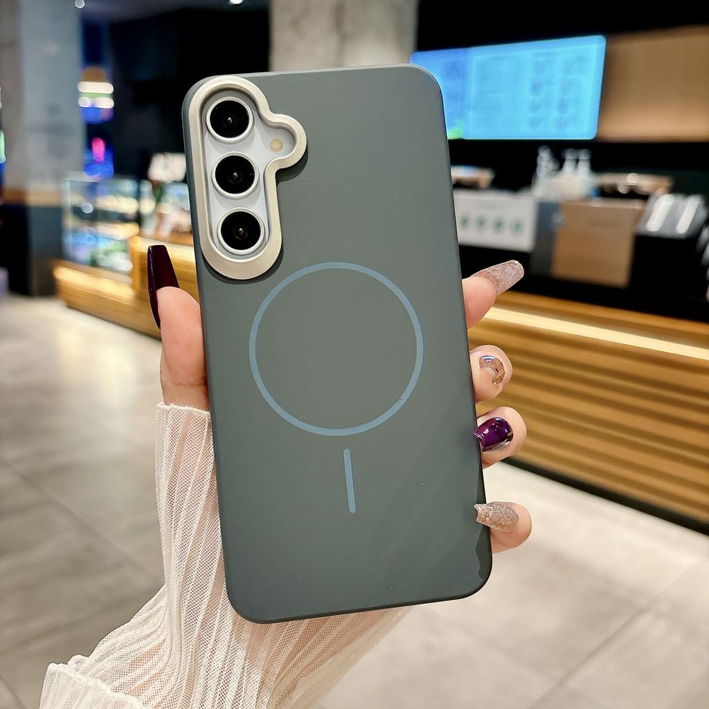 Magnetic Luxury Matte PC Phone Case For Samsung Galaxy A54 A34 A24 A14 A53 A33 A23 A13 Candy Cover for Magsafe Wireless Charge