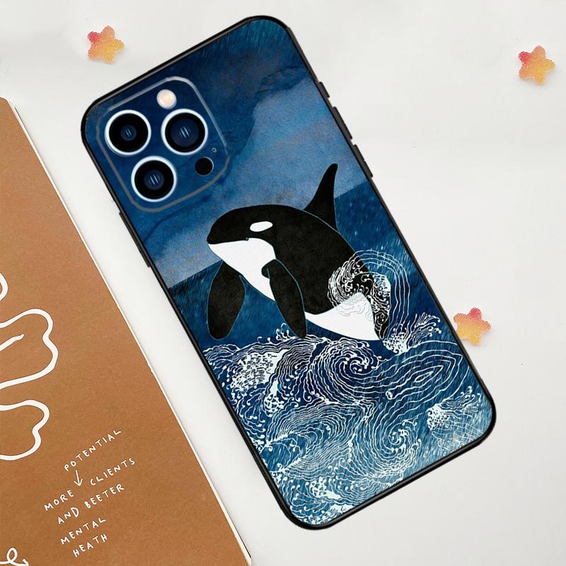 Killer Whale Orca Case For IPhone 18 11 12 13 14 15 16 Pro Max 15 16 Plus 13 12 Mini X XS XR Cover