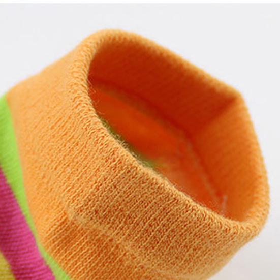 1 Paar Damen-Zehensocken mit bunten Streifen, atmungsaktiv, mit Fußgewölbeunterstützung, mittelhoch, rutschfest, feuchtigkeitsableitend und kompressionsfähig